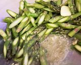 帆立とアスパラの炒め物　作り方1写真