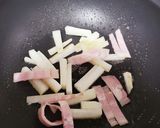 長芋とベーコンの創味シャンタン炒め作り方3写真
