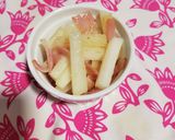 長芋とベーコンの創味シャンタン炒め作り方4写真
