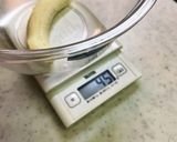 マシュマロべっこう飴　バナナきな粉　包み作り方1写真