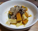 冷凍かぼちゃと高野豆腐のハチミツ掛け♡作り方5写真