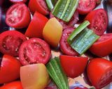 リンゴ入りトマトソース作り方1写真