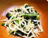 ほうれん草ともやしのごま海苔ナムル作り方5写真