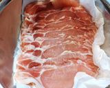 簡単柔らかい塩麴漬け豚しゃぶ肉の炙り焼　作り方1写真