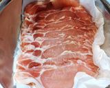 簡単柔らかい塩麹漬け豚しゃぶ肉の炙り焼　作り方1写真