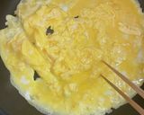 スピードおかず！豚肉のニラ玉中華炒め　作り方3写真