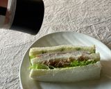 サンドイッチに塩をパラパラ作り方2写真
