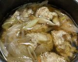 ネギと椎茸のつみれスープ作り方3写真