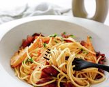 筍とホタルイカの和風オイルパスタ作り方1写真