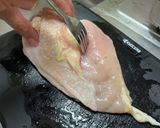 裏技バンザイ！鶏むね肉の下ごしらえの仕方作り方1写真