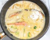 鮭と玉ネギとコーンのクリーム煮作り方7写真