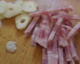 水菜とポークハムの中華炒め作り方2写真