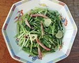 水菜とポークハムの中華炒め作り方6写真