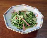 水菜とポークハムの中華炒め作り方7写真