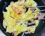 お手軽♡ベーコンとキャベツの和風パスタ♡作り方3写真