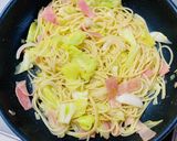お手軽♡ベーコンとキャベツの和風パスタ♡作り方5写真