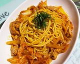 豚キムチに合うパスタ♬作り方3写真