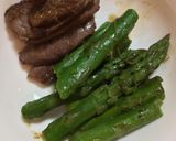 牛肉とアスパラのごま油ぽん酢焼き作り方4写真