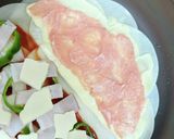 餃子の皮でできる！ハーフ&ハーフのピザ作り方5写真