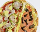 餃子の皮でできる！ハーフ&ハーフのピザ作り方6写真