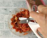 すぐ作れるあと1品☆焼き厚揚げキムチ作り方3写真