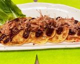 一口サイズの長芋のお好み焼き風作り方3写真