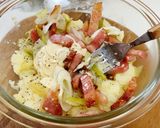 くんちゃまベーコンと長ネギのポテトサラダ作り方4写真