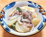 豚バラと新ジャガと新玉ネギのサッパリ炒め作り方6写真