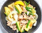 豚バラと新ジャガと新玉ネギのサッパリ炒め作り方5写真