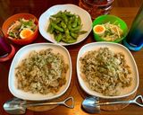 市販ソースで鶏と舞茸のバジル混ぜご飯作り方4写真