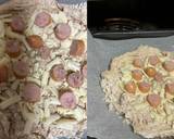 簡単！ソーセージとチーズの全粒粉ピザ♪作り方5写真