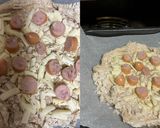 簡単！ソーセージとチーズの全粒粉ピザ♪作り方5写真