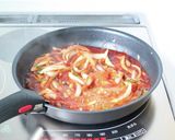 ピリッと濃厚美味しい【サンバルナポリタン作り方6写真