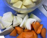 トマト缶で♪だし旨トマト肉じゃが作り方1写真