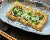 油揚げのネギチーズ焼き(ソース)作り方3写真