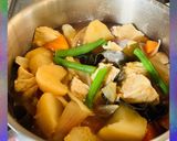 たぐりゆば入り肉なし肉じゃが！ゼロ活力鍋作り方5写真