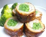 食感を楽しむ、豚肉の味噌漬け生姜巻き作り方8写真