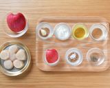 青森りんごとホタテのカルパッチョ。作り方1写真
