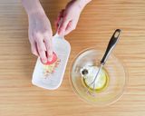 青森りんごとホタテのカルパッチョ。作り方3写真