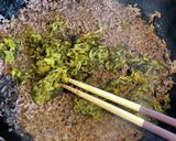 高菜の甘辛そぼろ作り方2写真