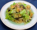泉州水なすの和風あんかけやきそば作り方8写真