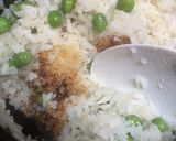 カニ入りグリーンピースご飯作り方5写真
