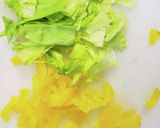 レタスとたくわんのおにぎり作り方1写真