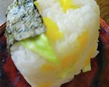 レタスとたくわんのおにぎり作り方4写真
