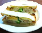 焼売と発酵筍（メンマ）のホットサンド作り方5写真
