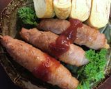 ★新じゃがの肉巻き弁当★チーズカレー味作り方2写真