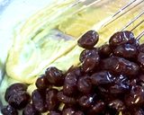 黒豆甘納豆と粉末茶の米粉蒸しパン作り方8写真