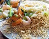 ホホホタケのあんかけかた焼きそば作り方3写真