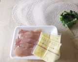 ささみチーズ生春巻き揚げ♪ライスペーパー作り方2写真