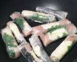 ささみチーズ生春巻き揚げ★ライスペーパー作り方7写真
